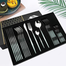24pcs conjunto de talheres de aço inoxidável