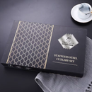 24pcs conjunto de talheres de aço inoxidável