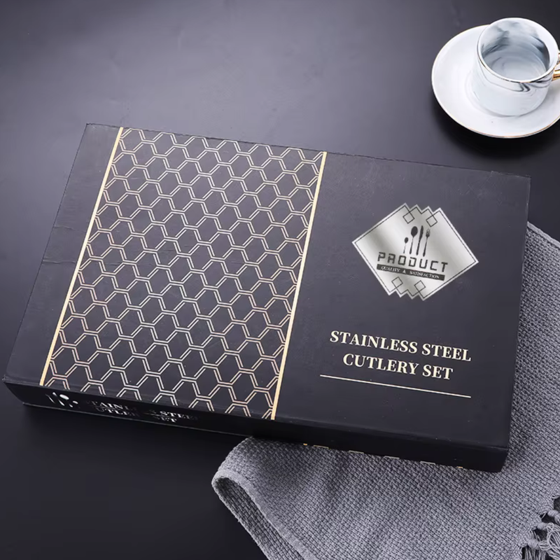 24pcs conjunto de talheres de aço inoxidável